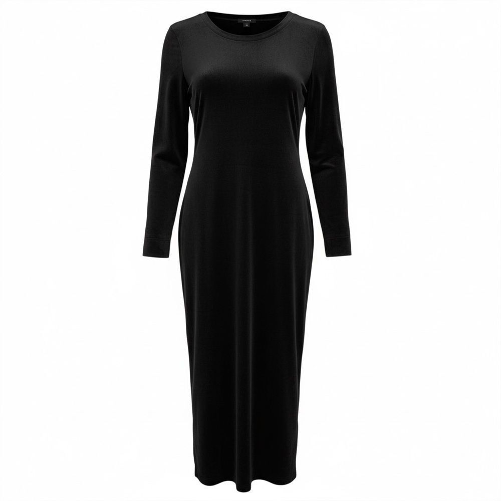 NWT Natori Velour Velvet Kaftan Dress Size Small Brown Long Maxi Plush